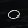 OLIO E ACETO Sterling Silver Lapis Lazuli/Red Snake Skin Jade Flower Ring OLIO-OA13F09-YL Blue (OA13F08)
